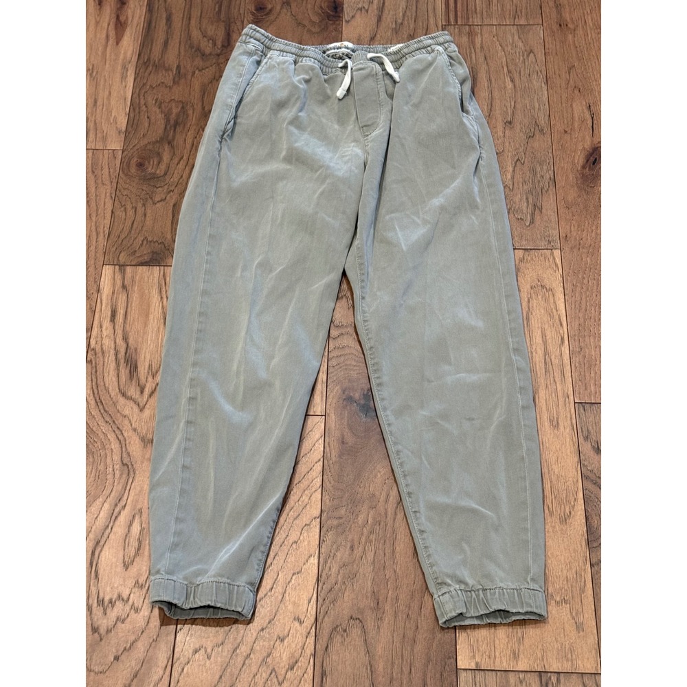Marine Layer Womens Athletic Fit Jogger Pants Sage Green Stretch Lyocell Medium